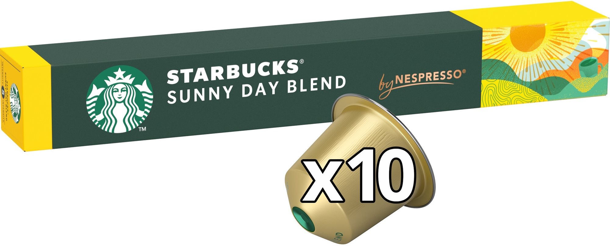 STARBUCKS® Sunny Day Blend by NESPRESSO®, Blonde Roast kávové...