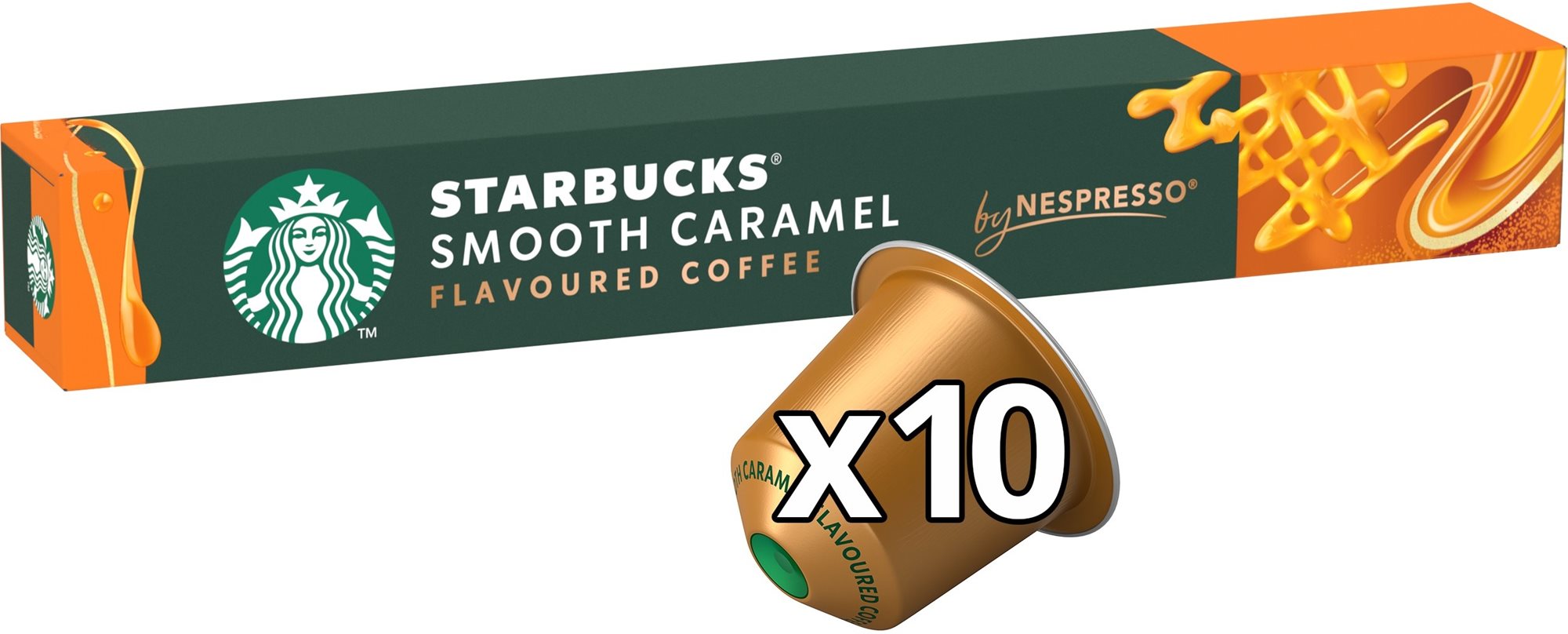 STARBUCKS® Smooth Caramel by NESPRESSO®, Blonde Roast kávové...