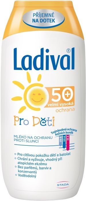 LADIVAL PRE DETI OF 50+ MLIEKO 200 ml Mlieko na opaľovanie