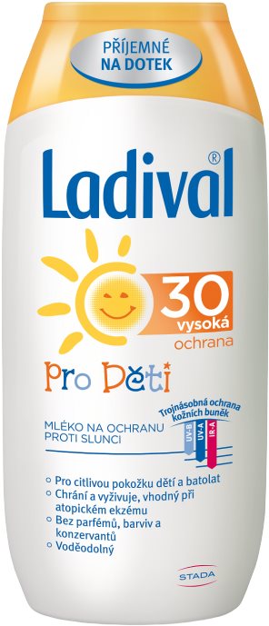 LADIVAL PRE DETI OF 30 MLIEKO 200 ml Mlieko na opaľovanie