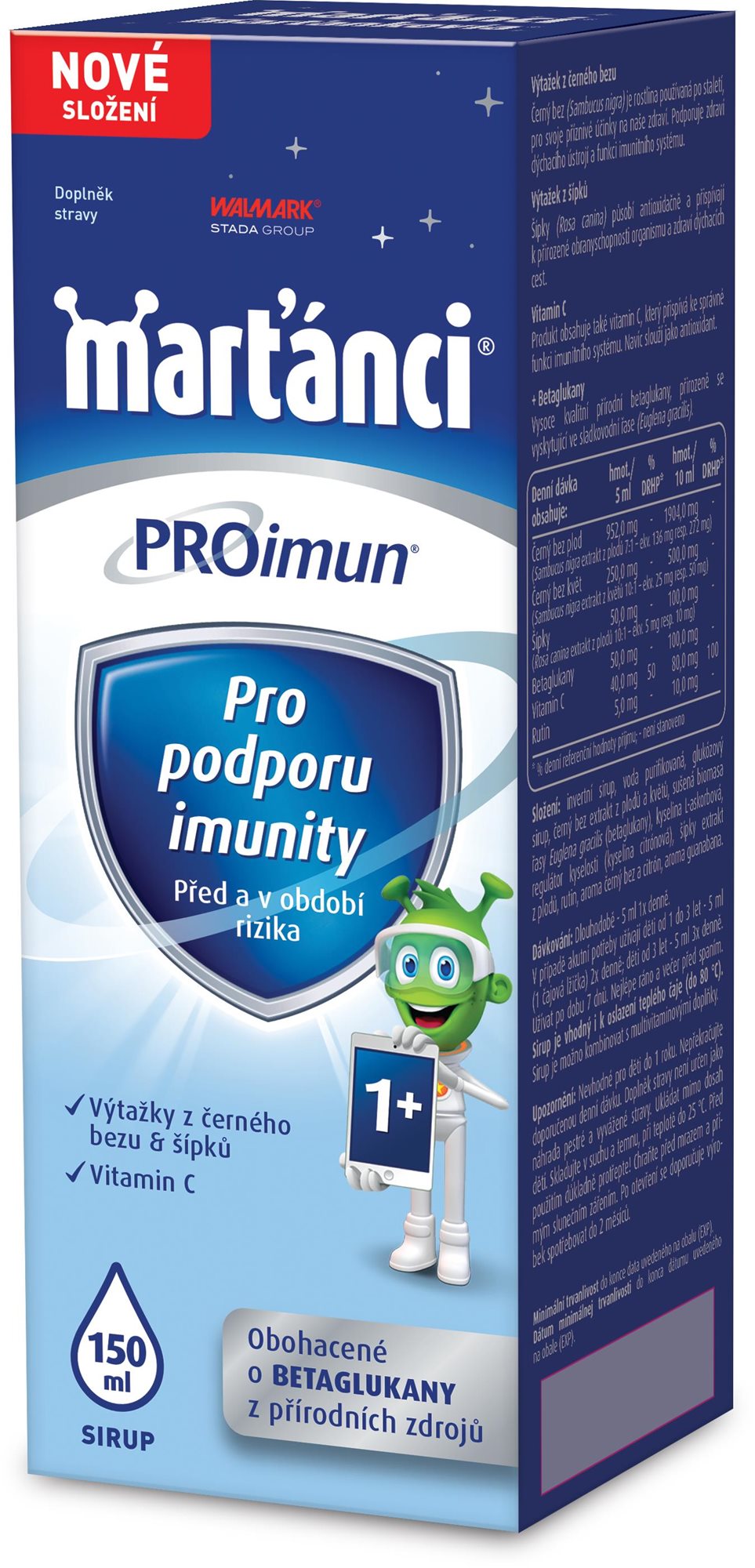 Marťánci Proimun sirup, 150 ml Multivitamín