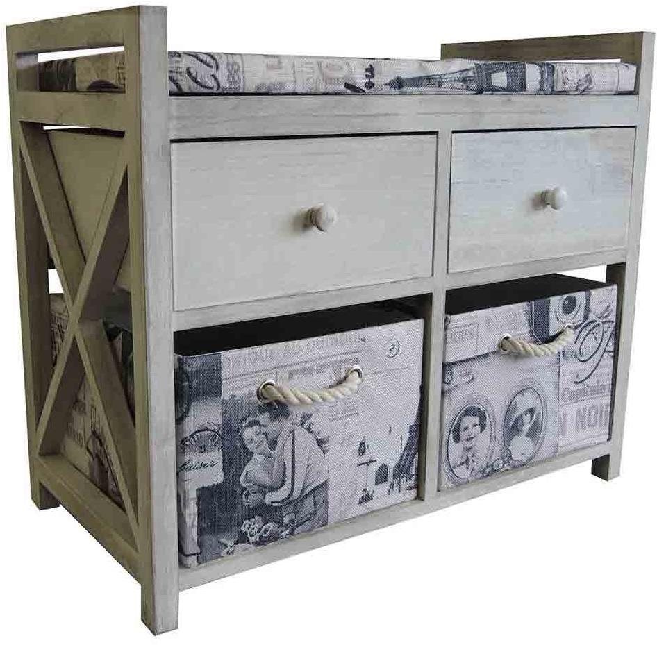 Stolička s úložným priestorom 54 cm FU007CX Komoda