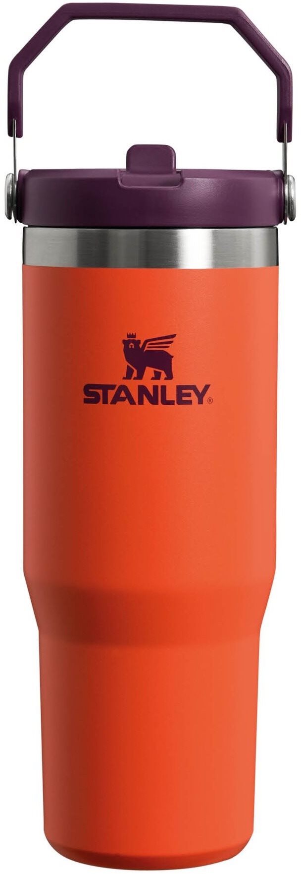 STANLEY Becher mit Strohhalm/Hals 890 ml Tigerlili Trinkflasche