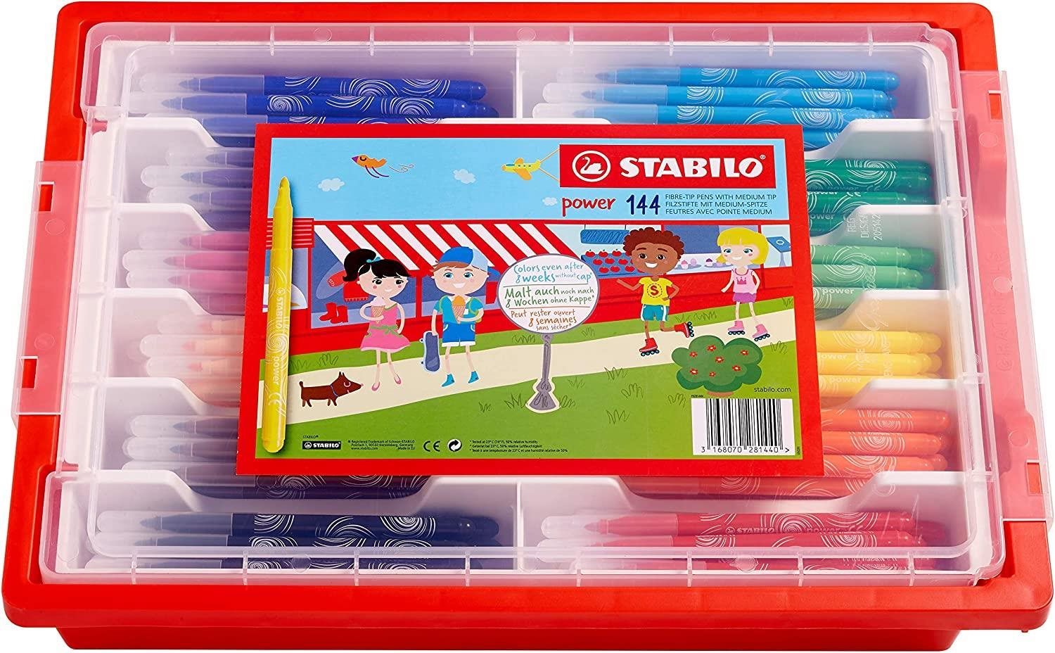 STABILO power - 144 db-os kiszerelésű doboz - 12 különböző szín...