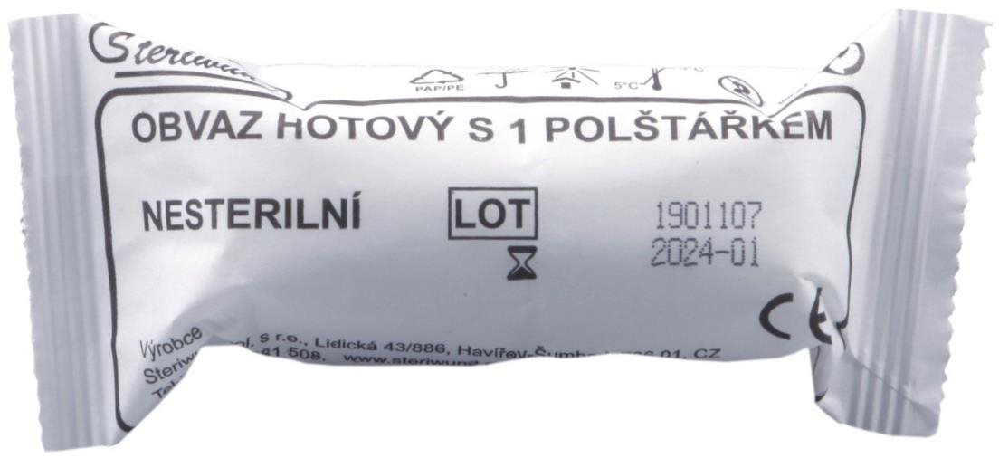Steriwund Obvaz hotový s 1 polštářkem nesterilní Obinadlo