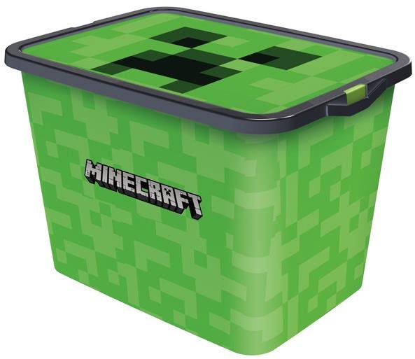 Store Minecraft - 23l + tető, műanyag Tároló doboz