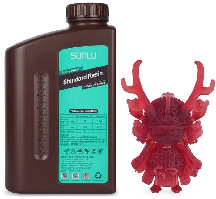 Sunlu Standard Resin Clear Red UV resin