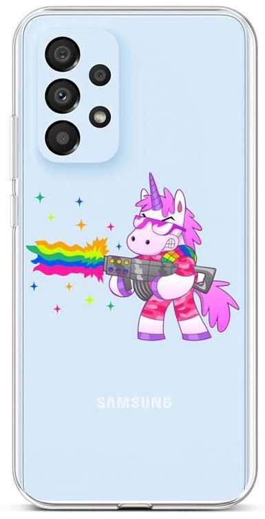 TopQ Kryt Samsung A33 5G silikón Rainbow Gun 74193 Kryt na mobil