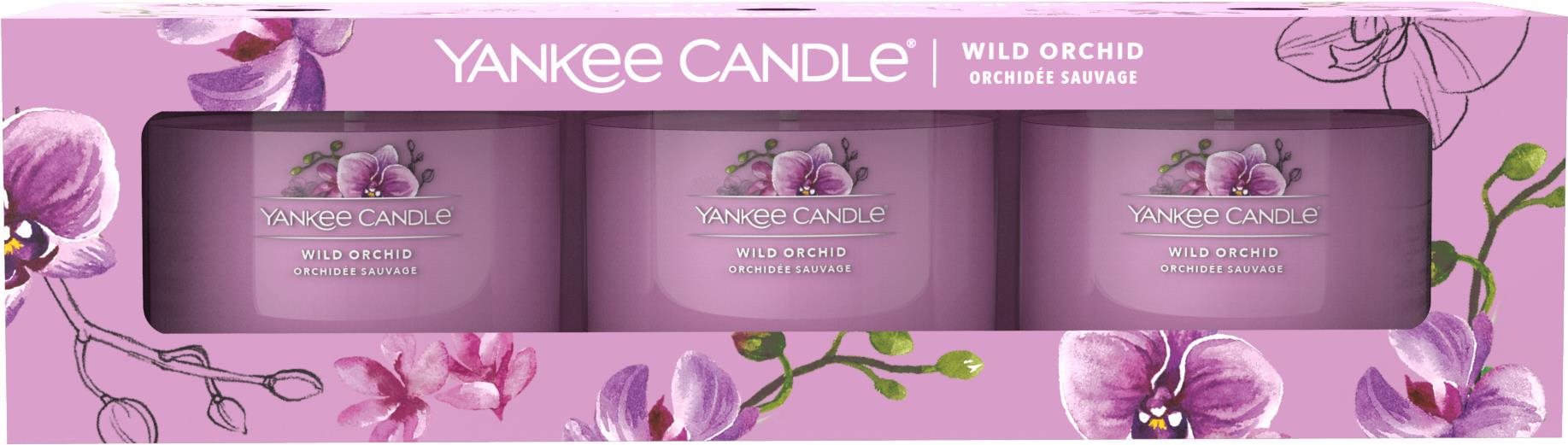 YANKEE CANDLE Wild Orchid set Sampler 3× 37 g Darčeková sada