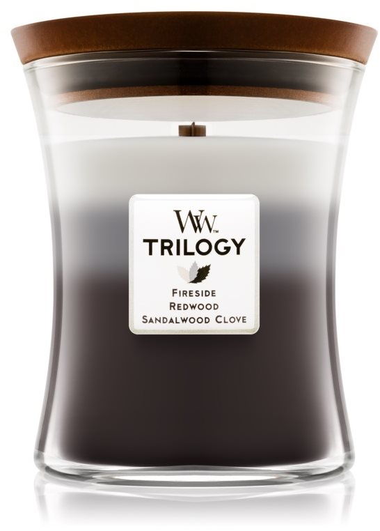 WOODWICK Trilogy Warm Woods Medium Candle 275 g Svíčka