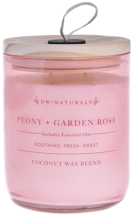 DW Home Pivonka a Záhradná Ruža – Peony & Garden Rose 520 g Sviečka