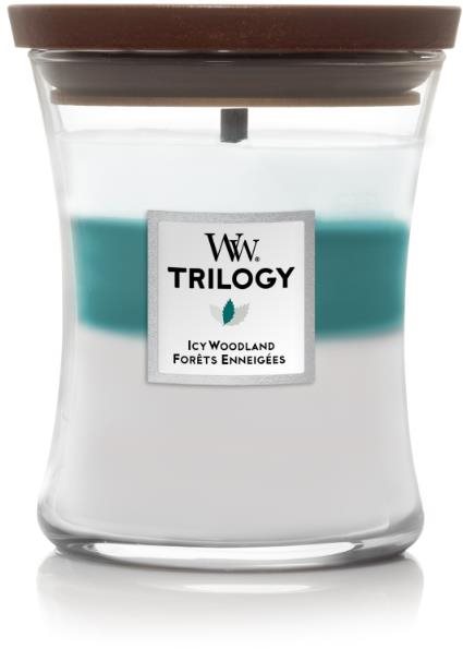 WOODWICK Trilogy Icy Woodland 275 g Gyertya