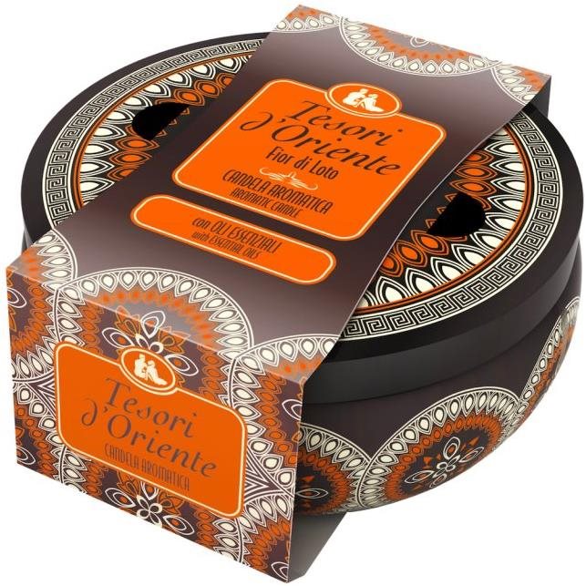 Tesori d'Oriente Lotus Flower Illatgyertya fémdobozban 200 g Gyertya