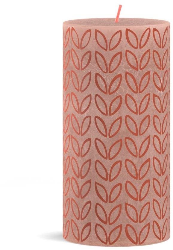 BOLSIUS rustikální válec mlhavě růžová 130 × 68 mm Svíčka