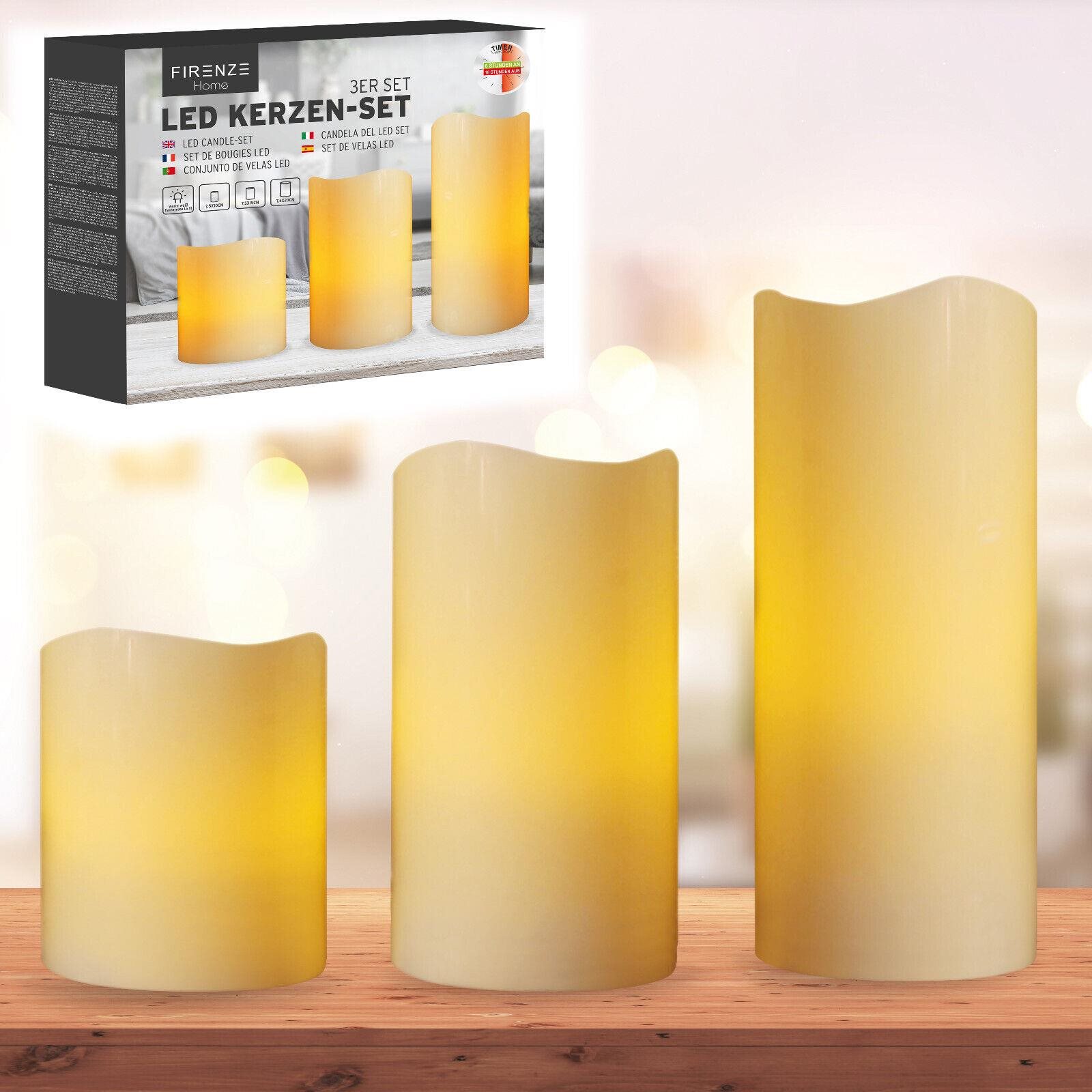 CEPEWA LED viaszgyertya 3 db LED gyertya