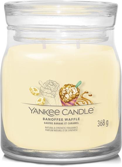 YANKEE CANDLE Signature 2 knôty Banoffee Waffle 368 g Sviečka