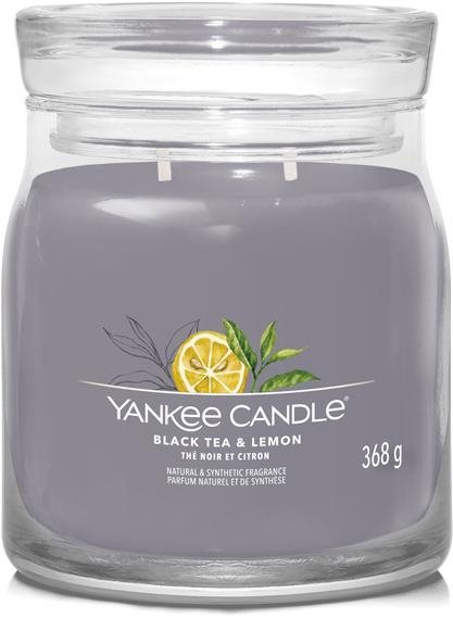 YANKEE CANDLE Signature 2 kanóc Black Tea & Lemon 368 g Gyertya