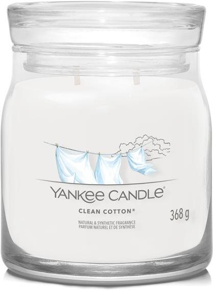YANKEE CANDLE Signature 2 kanóc Clean Cotton 368 g Gyertya