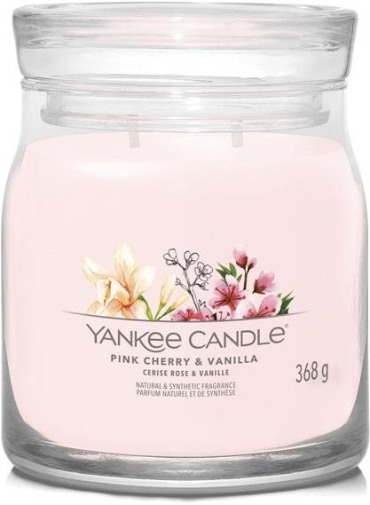 YANKEE CANDLE Signature 2 knôty Pink Cherry & Vanilla 368 g Sviečka
