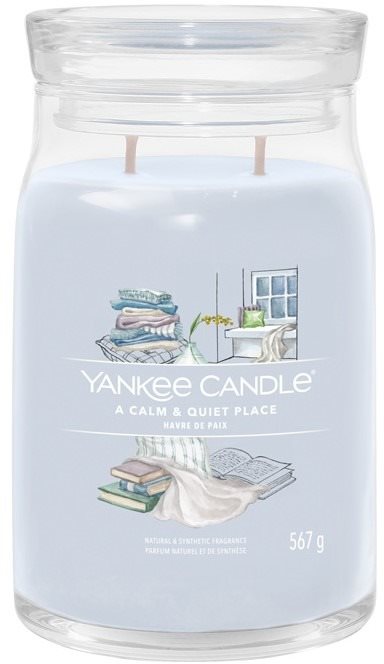 YANKEE CANDLE Signature sklo 2 knôty A Calm & Quiet Place 567 g...