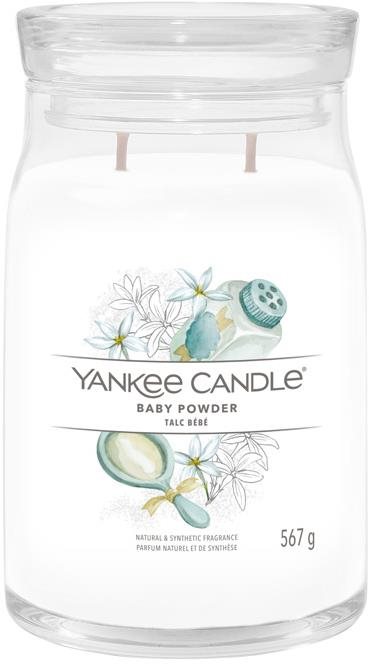 YANKEE CANDLE Signature üveg 2 kanóc Baby Powder 567 g Gyertya