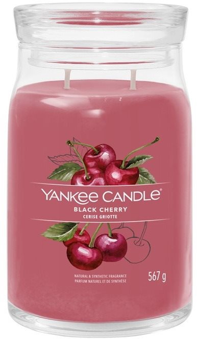 YANKEE CANDLE Signature sklo 2 knoty Black Cherry 567 g Svíčka