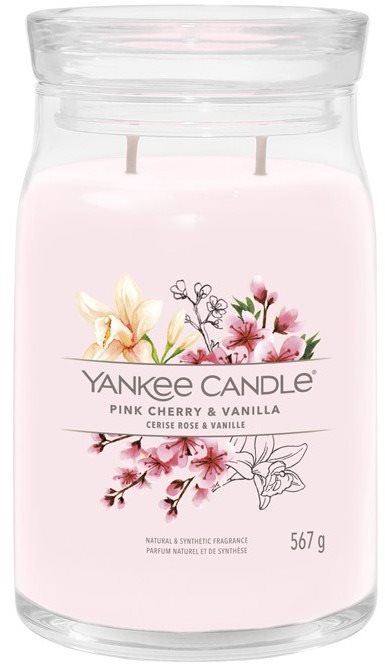 YANKEE CANDLE Signature üveg 2 kanóc Pink Cherry & Vanilla 567 g...
