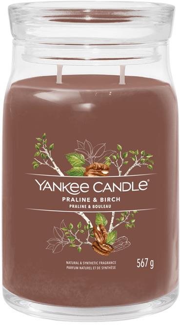 YANKEE CANDLE Signature üveg 2 kanóc Praline & Birch 567 g Gyertya
