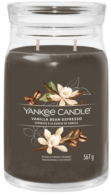 YANKEE CANDLE Signature sklo 2 knôty Vanilla Bean Espresso 567 g...