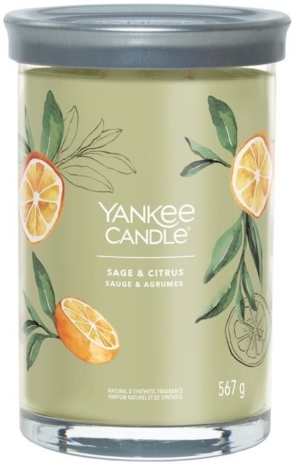 YANKEE CANDLE Signature 2 kanóc Sage & Citrus 567 g Gyertya