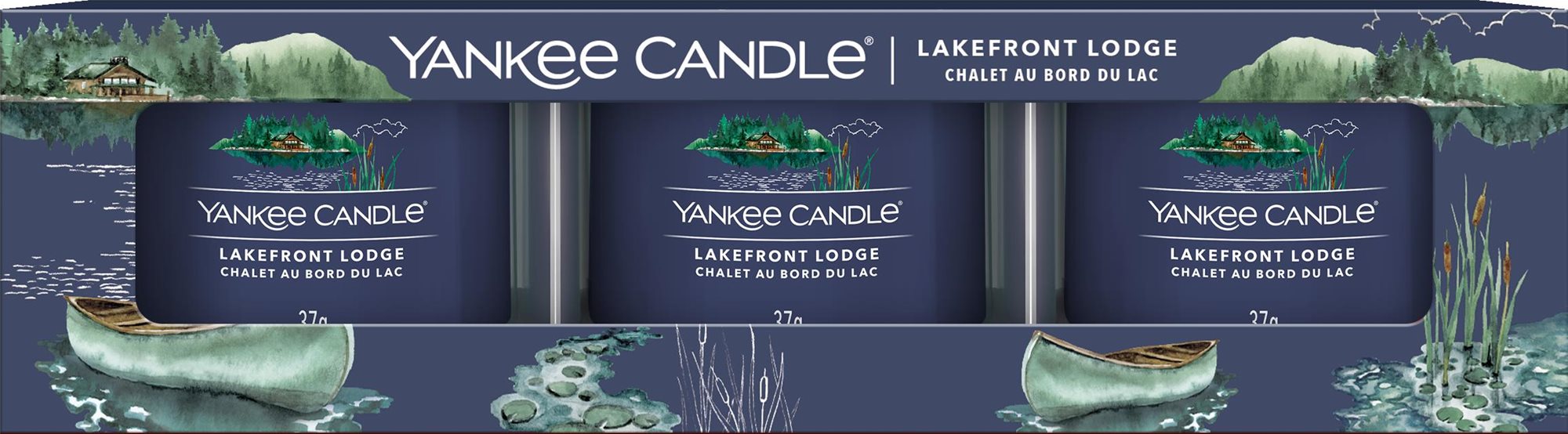 YANKEE CANDLE Lakefront Lodge 3× 37g Ajándék szett