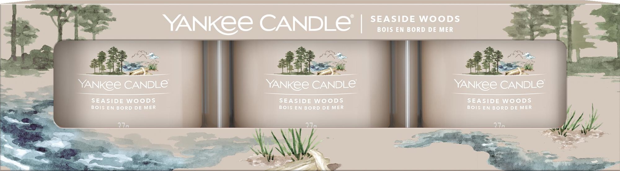 YANKEE CANDLE Seaside Woods 3× 37g Ajándék szett
