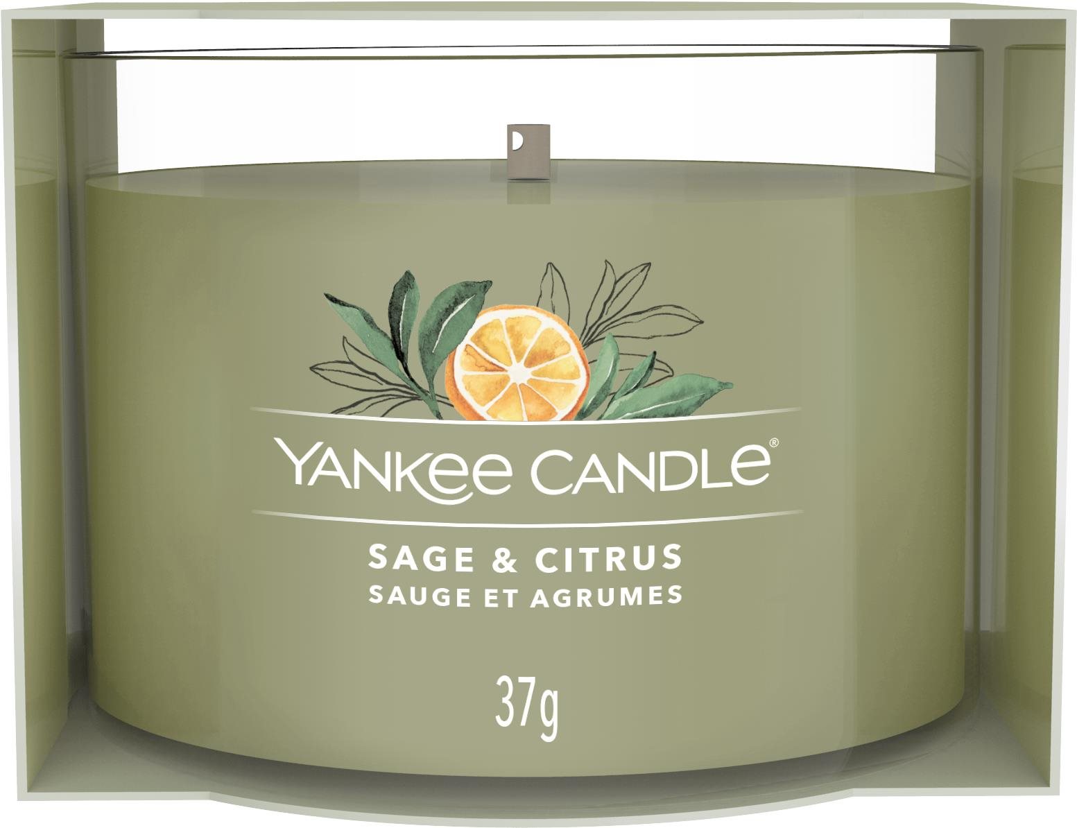 YANKEE CANDLE Sage & Citrus 37 g Sviečka