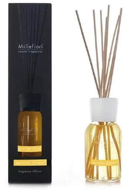 MILLEFIORI Természetes fa és narancsvirág 500 ml Illatpálca