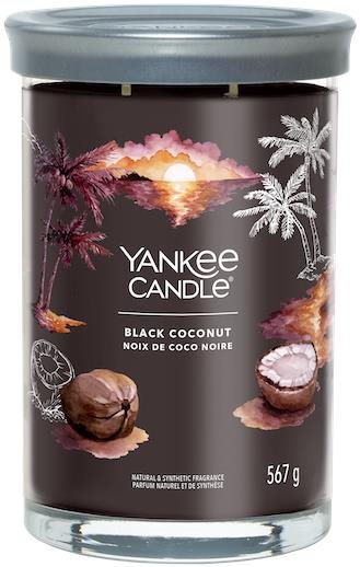 YANKEE CANDLE Signature 2 kanóc Black Coconut 567 g Gyertya