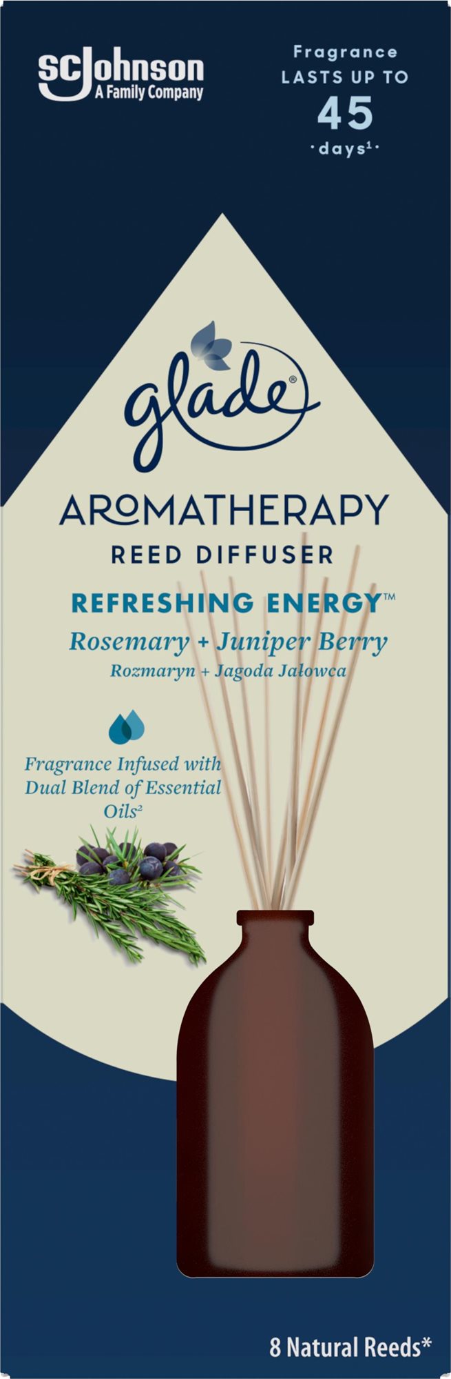 GLADE Aromatherapy Reeds Refreshing Energy 80 ml Illatpálca