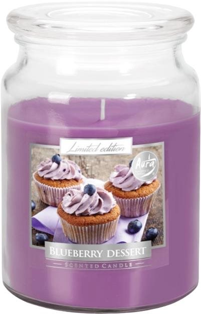 BISPOL Blueberry Dessert 500 g Svíčka