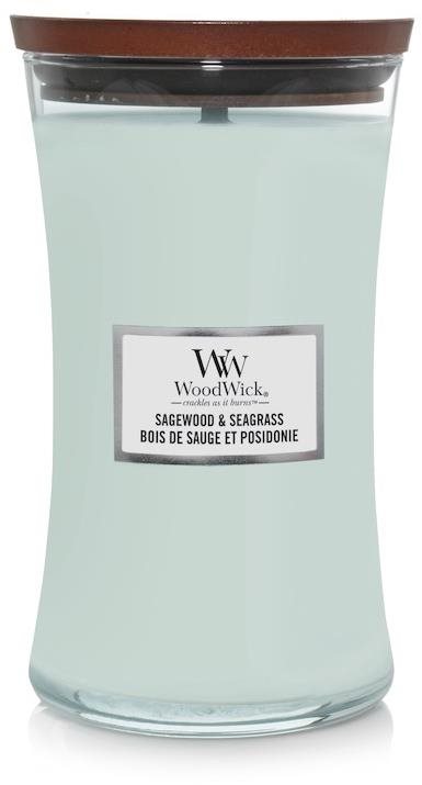 WOODWICK Sagewood & Seagrass 609 g Svíčka