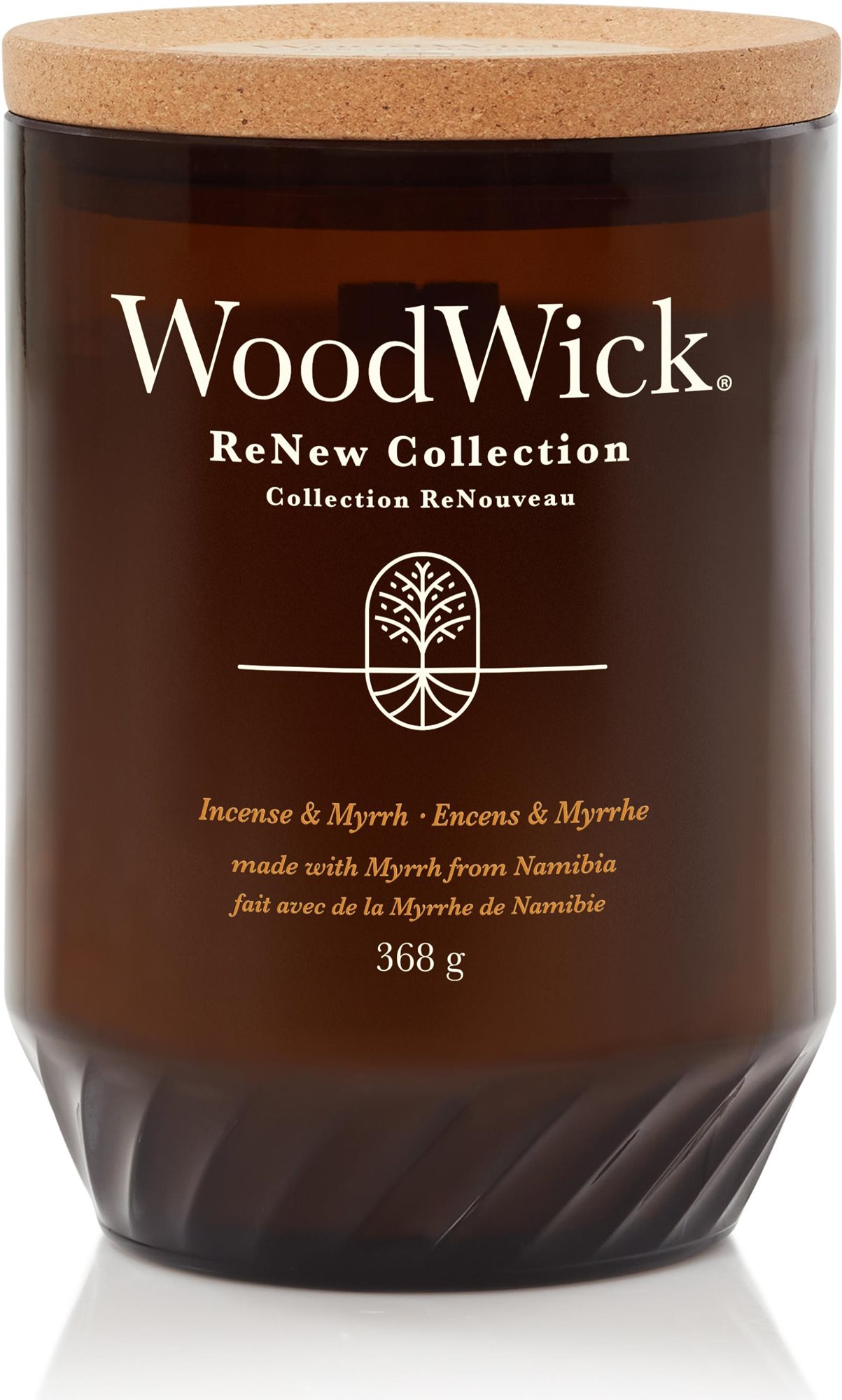 WOODWICK Renew Incense & Myrrh 368 g Sviečka