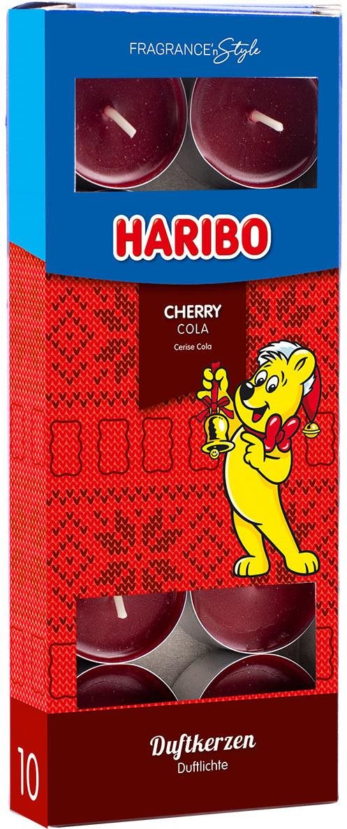 HARIBO Cherry Cola zimný dizajn 10 ks Sviečka