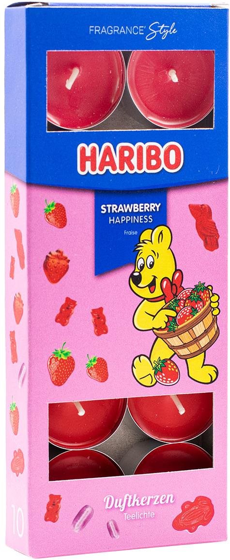 HARIBO Strawberry Happiness 10 ks Sviečka
