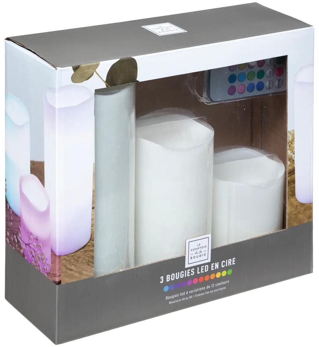 ATMOSPHERA LED 3 db-os tealámpás készlet LED gyertya