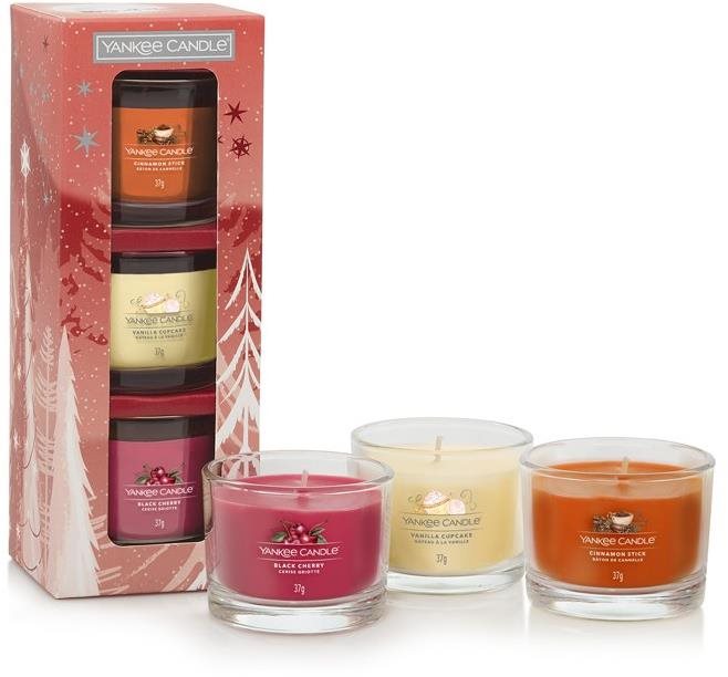 YANKEE CANDLE vianočná súprava 2023 (3× 37 g) Darčeková sada