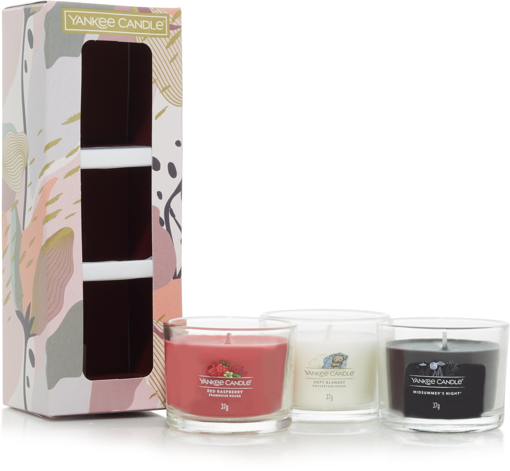 YANKEE CANDLE darčeková súprava 2024, 3× 37 g Darčeková sada