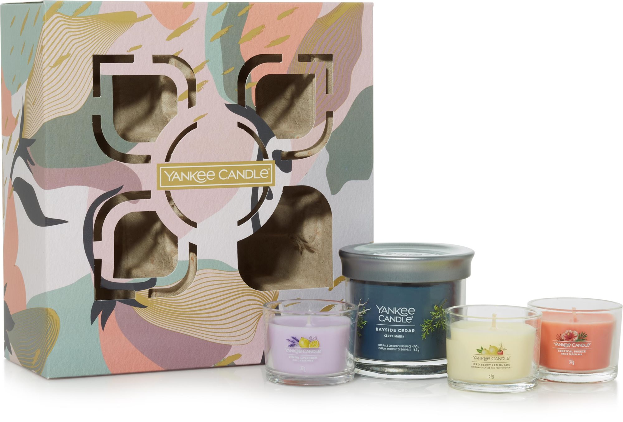 YANKEE CANDLE darčeková súprava 2024, 1× 122 g & 3× 37 g Darčeková...