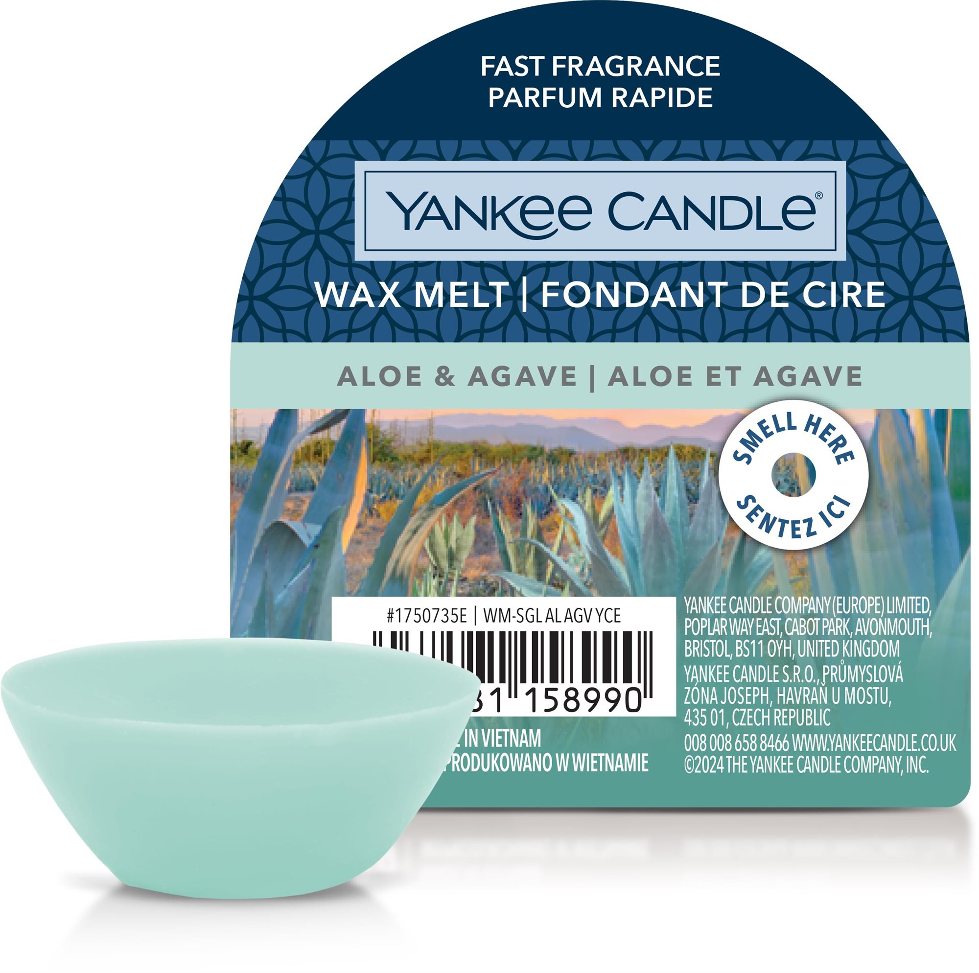 YANKEE CANDLE Aloe & Agave 22 g Vonný vosk