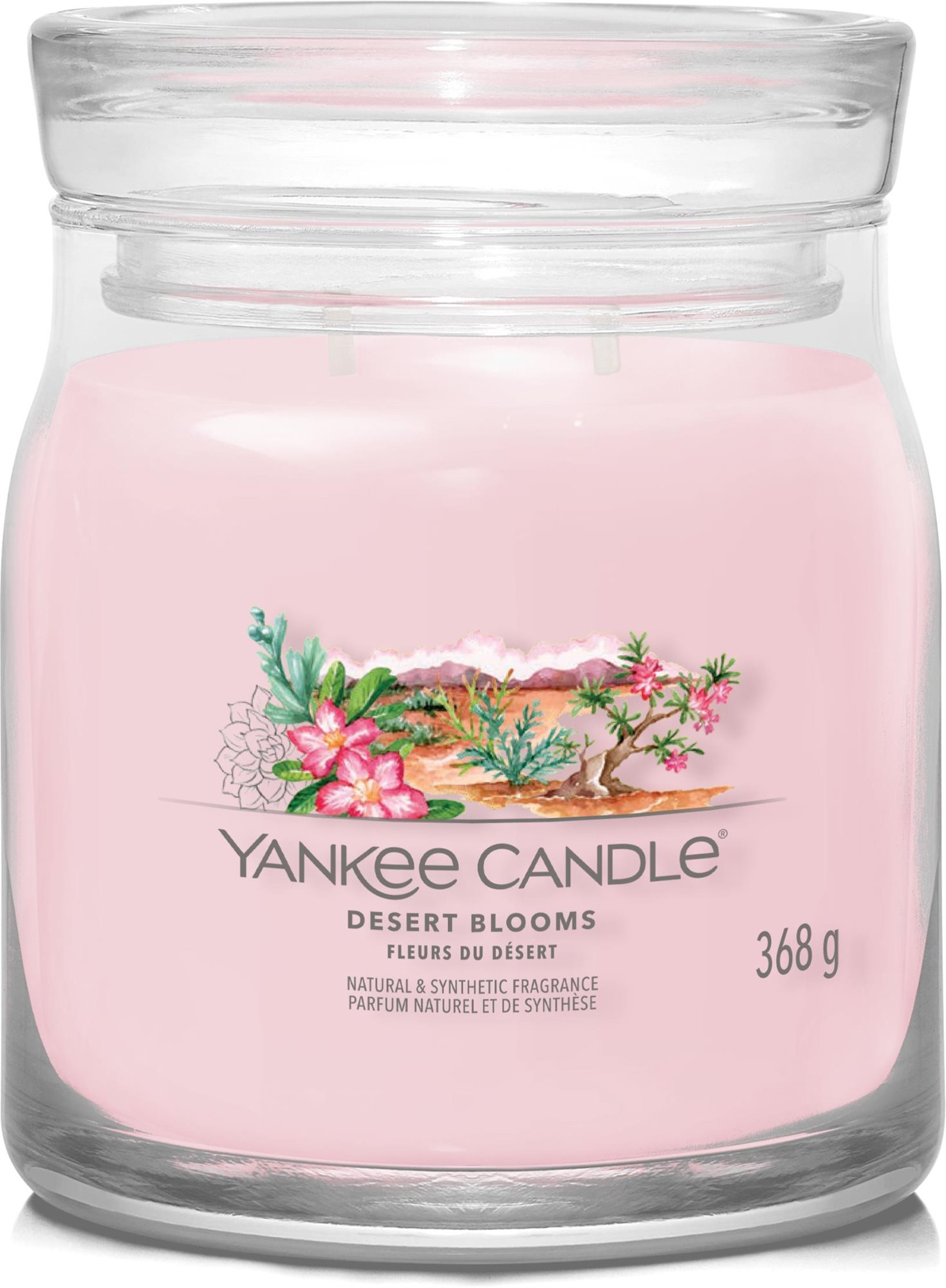 YANKEE CANDLE Signature dva knôty Desert Blooms 368 g Sviečka