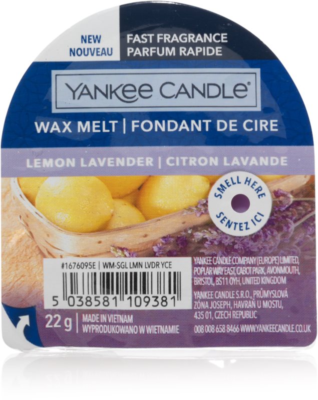 YANKEE CANDLE Lemon Lavander 22 g Vonný vosk