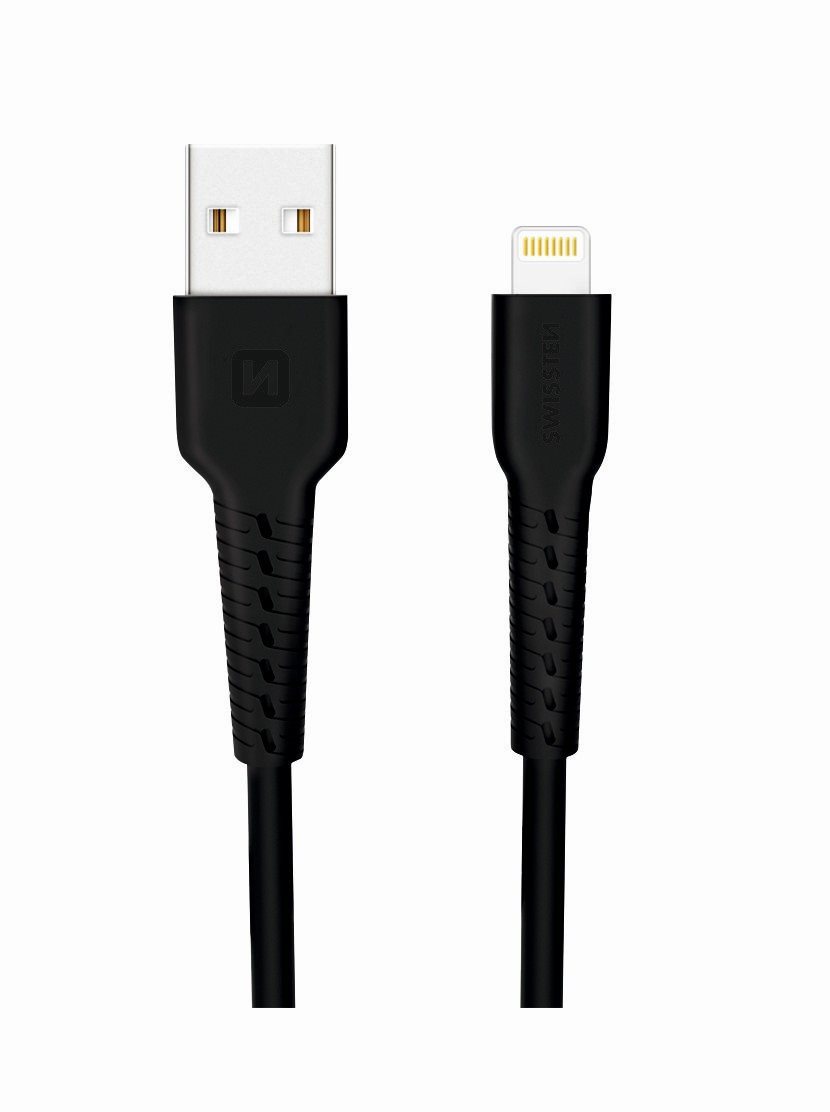 Swissten Data Cable Lightning 1m Black Data Cable