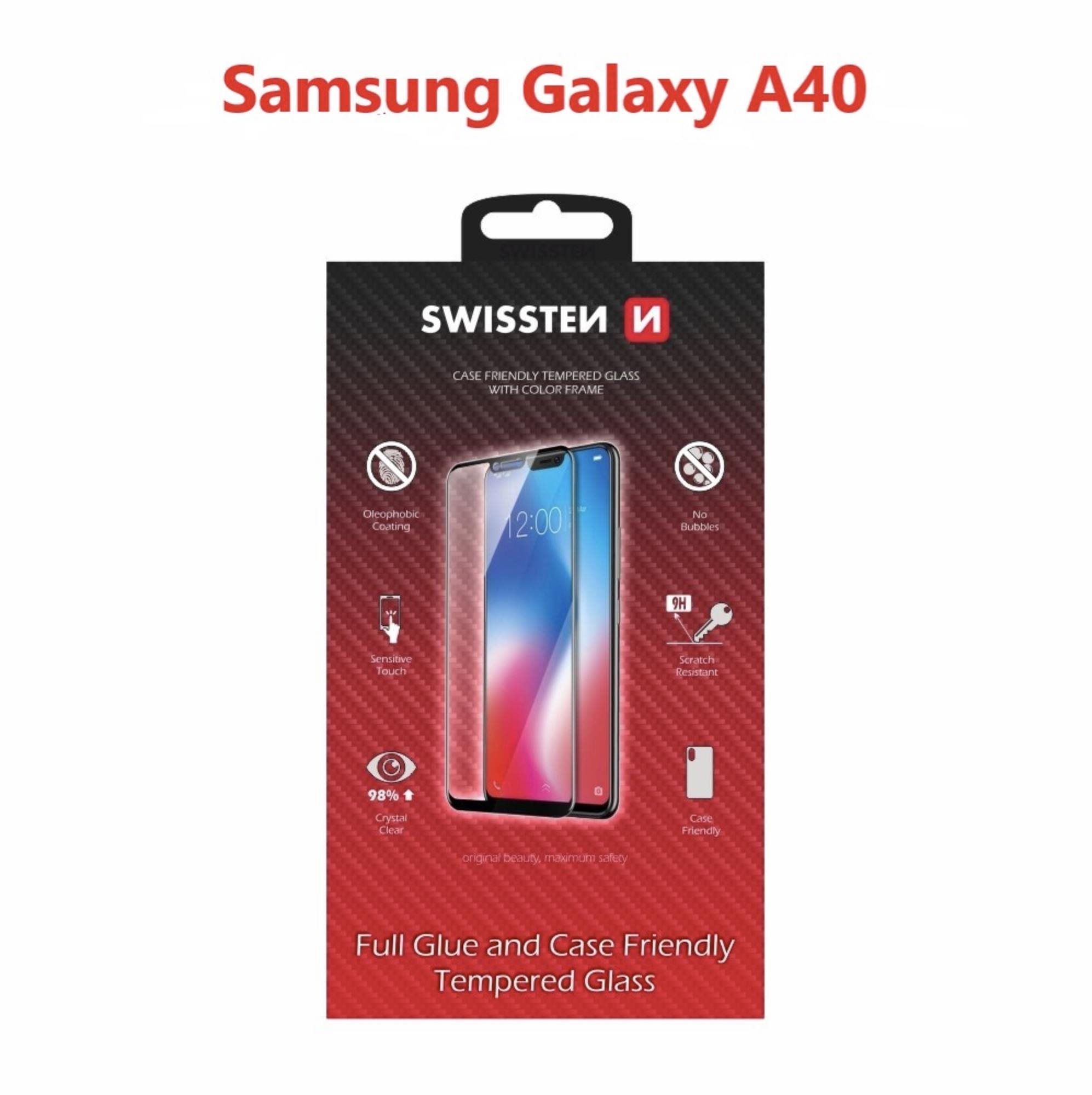 Swissten Case Friendly pre Samsung Galaxy A40 čierne Ochranné sklo